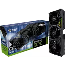 Видеокарта Palit PCI-E 5.0 PA-RTX5070Ti GAMINGPRO OC NVIDIA GeForce RTX 5070TI 16Gb 256bit GDDR7 2295/28000 HDMIx1 DPx3 HDCP Ret