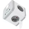 Сетевой удлинитель Buro BU-PC3.1UС-W 1.5м (3 розетки) белый (коробка)