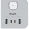 Сетевой удлинитель Buro BU-PC3.1UС-W 1.5м (3 розетки) белый (коробка)