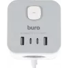 Сетевой удлинитель Buro BU-PC3.1UС-W 1.5м (3 розетки) белый (коробка)