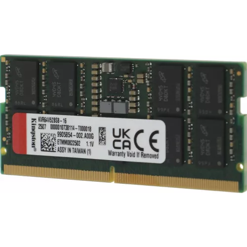 Память DDR5 16GB 6400MHz Kingston KVR64V52BS8-16 Valueram RTL PC5-51200 CL52 SO-DIMM 262-pin 1.1В single rank Ret