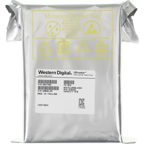 Жесткий диск WD SATA-III 8TB 0B47489 WUS721208BLE604 Server Ultrastar DC HA340 512E (7200rpm) 256Mb 3.5"