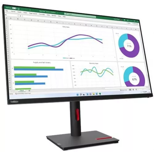 Монитор Lenovo 31.5" ThinkVision T32h-30 черный IPS LED 4ms 16:9 HDMI матовая HAS Piv 1000:1 350cd 178гр/178гр 2560x1440 60Hz DP Quad 2K (1440p) USB 9.9кг