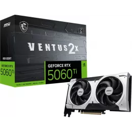 Видеокарта MSI PCI-E 5.0 RTX 5060 TI 8G VENTUS 2X PLUS NVIDIA GeForce RTX 5060TI 8Gb 128bit GDDR7 2572/28000 HDMIx1 DPx3 HDCP Ret