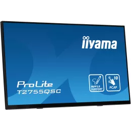 Монитор Iiyama 27" ProLite T2755QSC-B1 черный IPS LED 16:9 HDMI M/M глянцевая 400cd 178гр/178гр 2560x1440 75Hz DP WQ HD 2K (1440p) USB Touch 5.8кг
