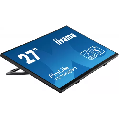 Монитор Iiyama 27" ProLite T2755QSC-B1 черный IPS LED 16:9 HDMI M/M глянцевая 400cd 178гр/178гр 2560x1440 75Hz DP WQ HD 2K (1440p) USB Touch 5.8кг