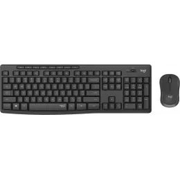 Клавиатура + мышь Logitech MK295 клав:черный мышь:черный USB беспроводная Multimedia (920-009813)
