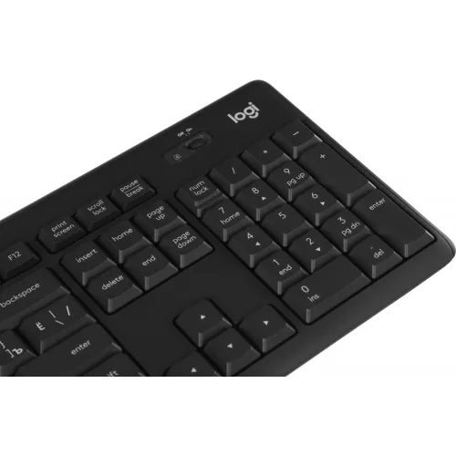 Клавиатура + мышь Logitech MK295 клав:черный мышь:черный USB беспроводная Multimedia (920-009813)