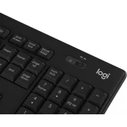 Клавиатура + мышь Logitech MK295 клав:черный мышь:черный USB беспроводная Multimedia (920-009813)