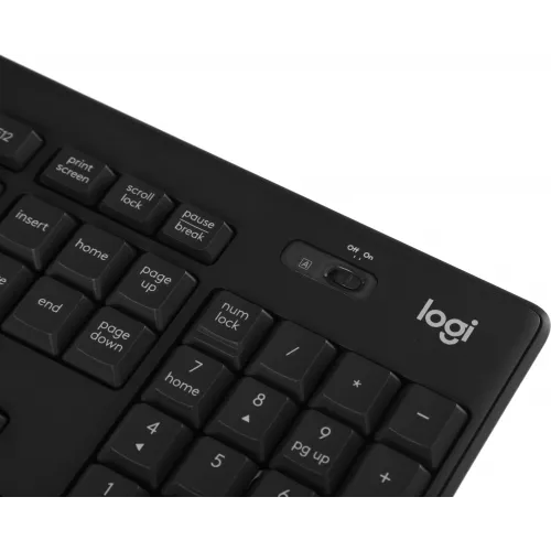 Клавиатура + мышь Logitech MK295 клав:черный мышь:черный USB беспроводная Multimedia (920-009813)