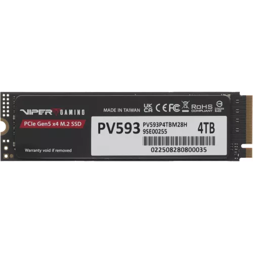 Накопитель SSD Patriot PCIe 5.0 x4 4TB PV593P4TBM28H Viper VP593 M.2 2280