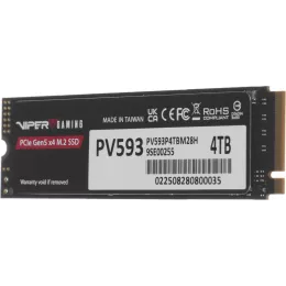 Накопитель SSD Patriot PCIe 5.0 x4 4TB PV593P4TBM28H Viper VP593 M.2 2280