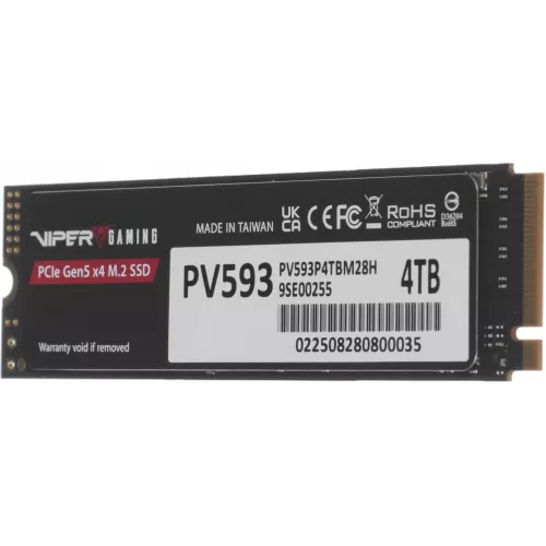 Накопитель SSD Patriot PCIe 5.0 x4 4TB PV593P4TBM28H Viper VP593 M.2 2280