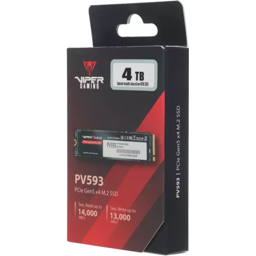 Накопитель SSD Patriot PCIe 5.0 x4 4TB PV593P4TBM28H Viper VP593 M.2 2280