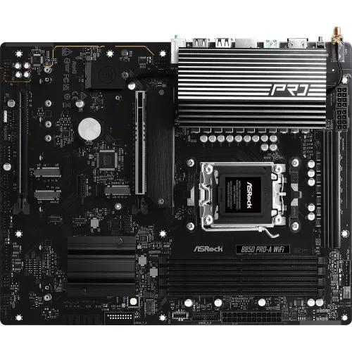 Материнская плата Asrock B850 PRO-A WIFI Socket AM5 AMD B850 4xDDR5 ATX AC`97 8ch(7.1) 2.5Gg RAID+HDMI