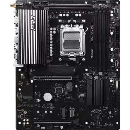 Материнская плата Asrock B850 PRO-A WIFI Socket AM5 AMD B850 4xDDR5 ATX AC`97 8ch(7.1) 2.5Gg RAID+HDMI