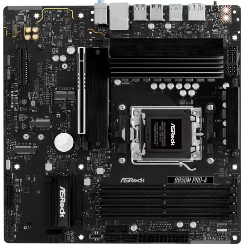 Материнская плата Asrock B850M PRO-A Socket AM5 AMD B850 4xDDR5 mATX AC`97 8ch(7.1) 2.5Gg RAID+HDMI+DP