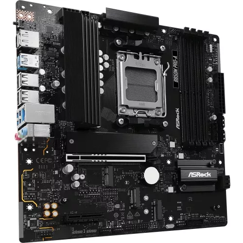 Материнская плата Asrock B850M PRO-A Socket AM5 AMD B850 4xDDR5 mATX AC`97 8ch(7.1) 2.5Gg RAID+HDMI+DP
