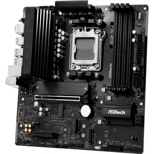 Материнская плата Asrock B850M PRO-A Socket AM5 AMD B850 4xDDR5 mATX AC`97 8ch(7.1) 2.5Gg RAID+HDMI+DP