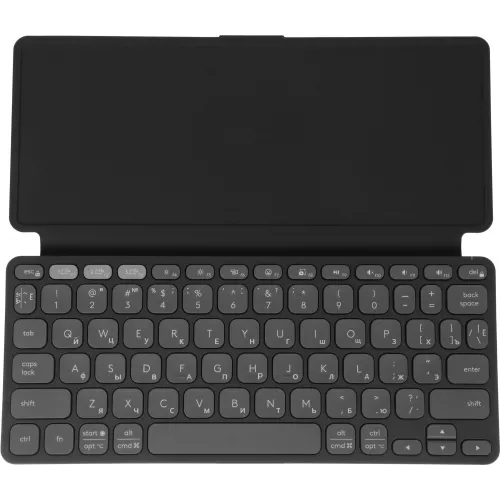 Клавиатура Logitech Keys-To-Go 2 графитовый/черный беспроводная BT slim Multimedia для ноутбука (920-012999)