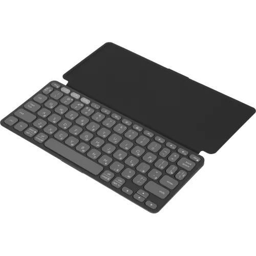 Клавиатура Logitech Keys-To-Go 2 графитовый/черный беспроводная BT slim Multimedia для ноутбука (920-012999)