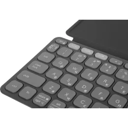 Клавиатура Logitech Keys-To-Go 2 графитовый/черный беспроводная BT slim Multimedia для ноутбука (920-012999)