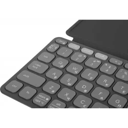 Клавиатура Logitech Keys-To-Go 2 графитовый/черный беспроводная BT slim Multimedia для ноутбука (920-012999)