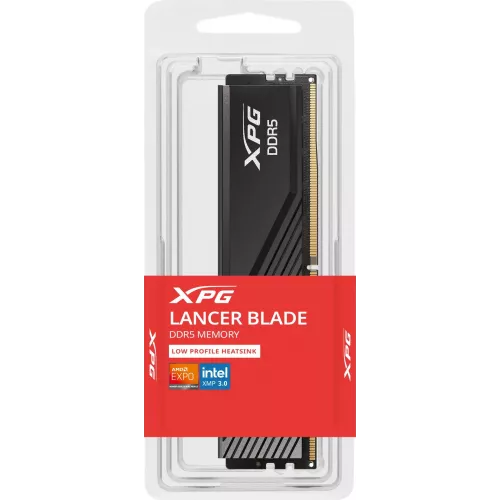 Память DDR5 16GB 5600MHz A-Data AX5U5600C4616G-SLABBK XPG Lancer Blade RTL Gaming PC5-44800 CL46 DIMM ECC 288-pin 1.1В kit dual rank с радиатором Ret
