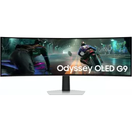 Монитор Samsung 49" Odyssey OLED G9 S49DG910SIXCI серебристый OLED LED 32:9 HDMI полуматовая HAS 250cd 178гр/178гр 5120x1440 144Hz FreeSync Premium Pro DP USB 12.9кг