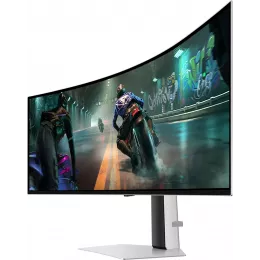 Монитор Samsung 49" Odyssey OLED G9 S49DG910SIXCI серебристый OLED LED 32:9 HDMI полуматовая HAS 250cd 178гр/178гр 5120x1440 144Hz FreeSync Premium Pro DP USB 12.9кг