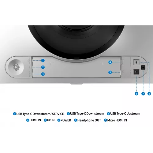 Монитор Samsung 49" Odyssey OLED G9 S49DG910SIXCI серебристый OLED LED 32:9 HDMI полуматовая HAS 250cd 178гр/178гр 5120x1440 144Hz FreeSync Premium Pro DP USB 12.9кг