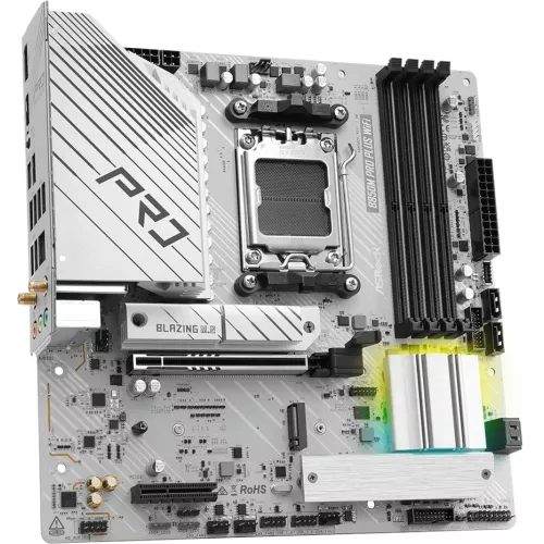 Материнская плата Asrock B850M Pro Plus WiFi Socket AM5 AMD B850 4xDDR5 mATX AC`97 8ch(7.1) 2.5Gg RAID+HDMI+DP