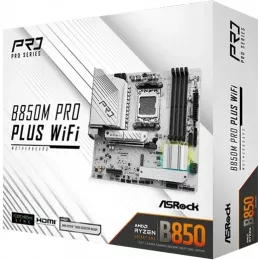 Материнская плата Asrock B850M Pro Plus WiFi Socket AM5 AMD B850 4xDDR5 mATX AC`97 8ch(7.1) 2.5Gg RAID+HDMI+DP