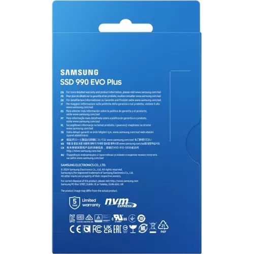 Накопитель SSD Samsung PCIe 4.0 x4 1TB MZ-V9S1T0B/AM 990 EVO Plus M.2 2280