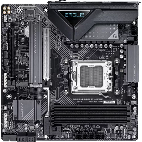 Материнская плата Gigabyte B850M EAGLE WIFI6E Socket AM5 AMD B850 4xDDR5 mATX AC`97 8ch(7.1) 2.5Gg RAID+HDMI+DP