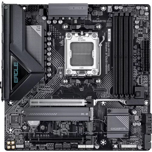 Материнская плата Gigabyte B850M EAGLE WIFI6E Socket AM5 AMD B850 4xDDR5 mATX AC`97 8ch(7.1) 2.5Gg RAID+HDMI+DP