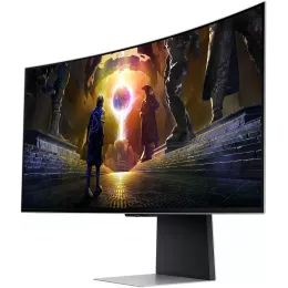 Монитор Samsung 34" Odyssey OLED G8 S34DG852SMXUE серебристый OLED LED 21:9 M/M полуматовая HAS 250cd 178гр/178гр 3440x1440 175Hz DP UW USB 7.5кг