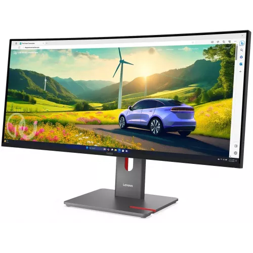 Монитор Lenovo 34" ThinkVision P34WD-40 черный IPS LED 4ms 21:9 HDMI M/M HAS Piv 2000:1 350cd 178гр/178гр 3440x1440 120Hz DP WQ USB 10кг