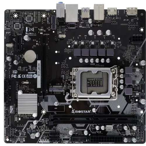 Материнская плата Biostar H610MT-E D5 Soc-1700 Intel H610 2xDDR5 mATX AC`97 8ch(7.1) GbLAN+HDMI+DP