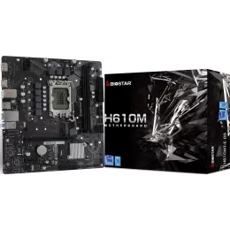 Материнская плата Biostar H610MT-E D5 Soc-1700 Intel H610 2xDDR5 mATX AC`97 8ch(7.1) GbLAN+HDMI+DP