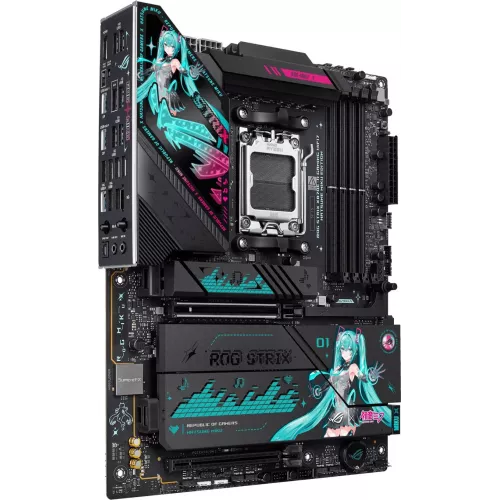 Материнская плата Asus ROG STRIX X870E-H GAMING MIKU Socket AM5 AMD X870E 4xDDR5 ATX AC`97 8ch(7.1) 5Gigabit RAID+HDMI