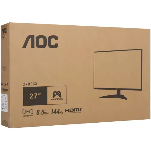 Монитор AOC 27" 27B36X черный IPS LED 16:9 HDMI матовая 300cd 178гр/178гр 1920x1080 144Hz DP FHD