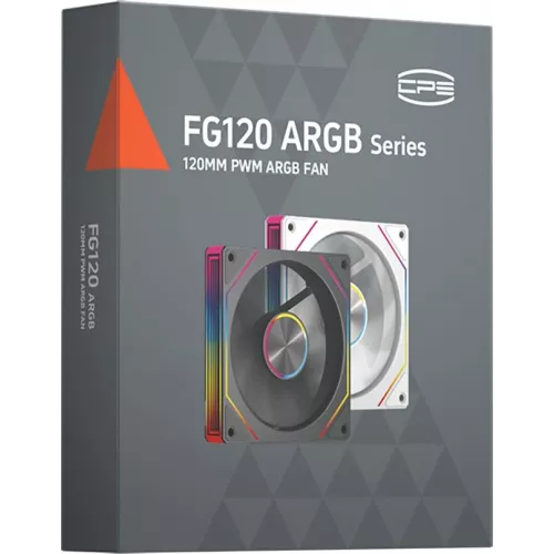 Вентилятор для корпуса PcCooler FG120R Reverse ARGB 120х120x25 черный 4-pin 28.4дБ (FG120R ARGB BK) Ret