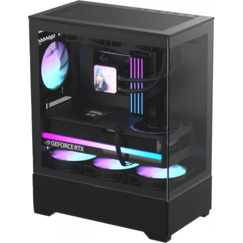 Корпус Formula Crystal Z1 Plus AR V2 черный без БП ATX 3x120mm 2x140mm 1xUSB2.0 1xUSB3.0 audio bott PSU