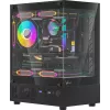 Корпус Formula Crystal Z1CM Plus AR черный без БП mATX 2x120mm 1xUSB3.0 audio bott PSU