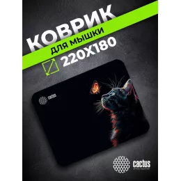 Коврик для мыши Cactus Night Cat 220x180x2мм (CS-MPC-P12XS)