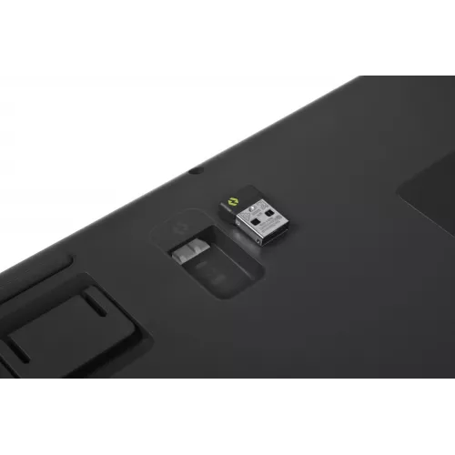Клавиатура Logitech K98M механическая графитовый USB беспроводная BT/Radio Multimedia (подставка для запястий) (920-013040)