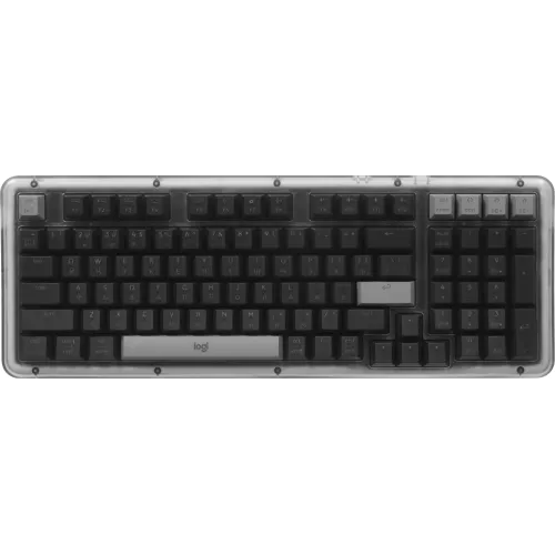 Клавиатура Logitech K98M механическая графитовый USB беспроводная BT/Radio Multimedia (подставка для запястий) (920-013040)