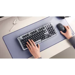 Клавиатура Logitech K98M механическая графитовый USB беспроводная BT/Radio Multimedia (подставка для запястий) (920-013040)