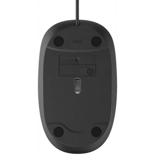 Мышь Logitech M86 черный оптическая 8000dpi USB для ноутбука 2but (910-007661)